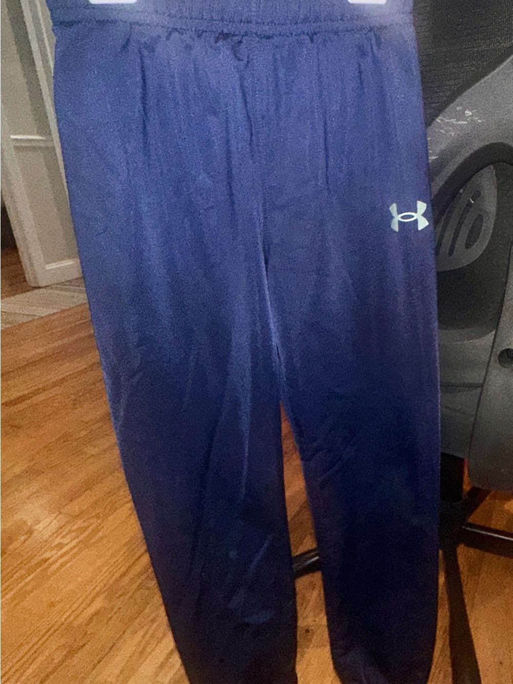 Under Armour Navy Blue Kids Athletic Joggers with Logo